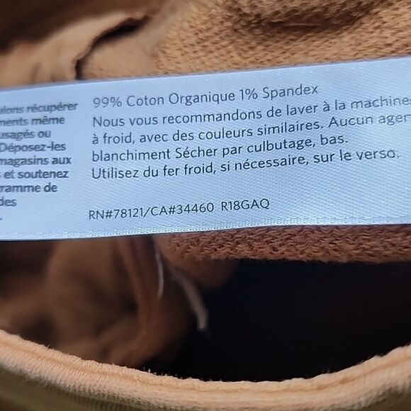 Eileen Fisher Soft Organic Cotton Twill Ankle Pants Rust Brown Size 12 bx27 - Picture 5 of 6